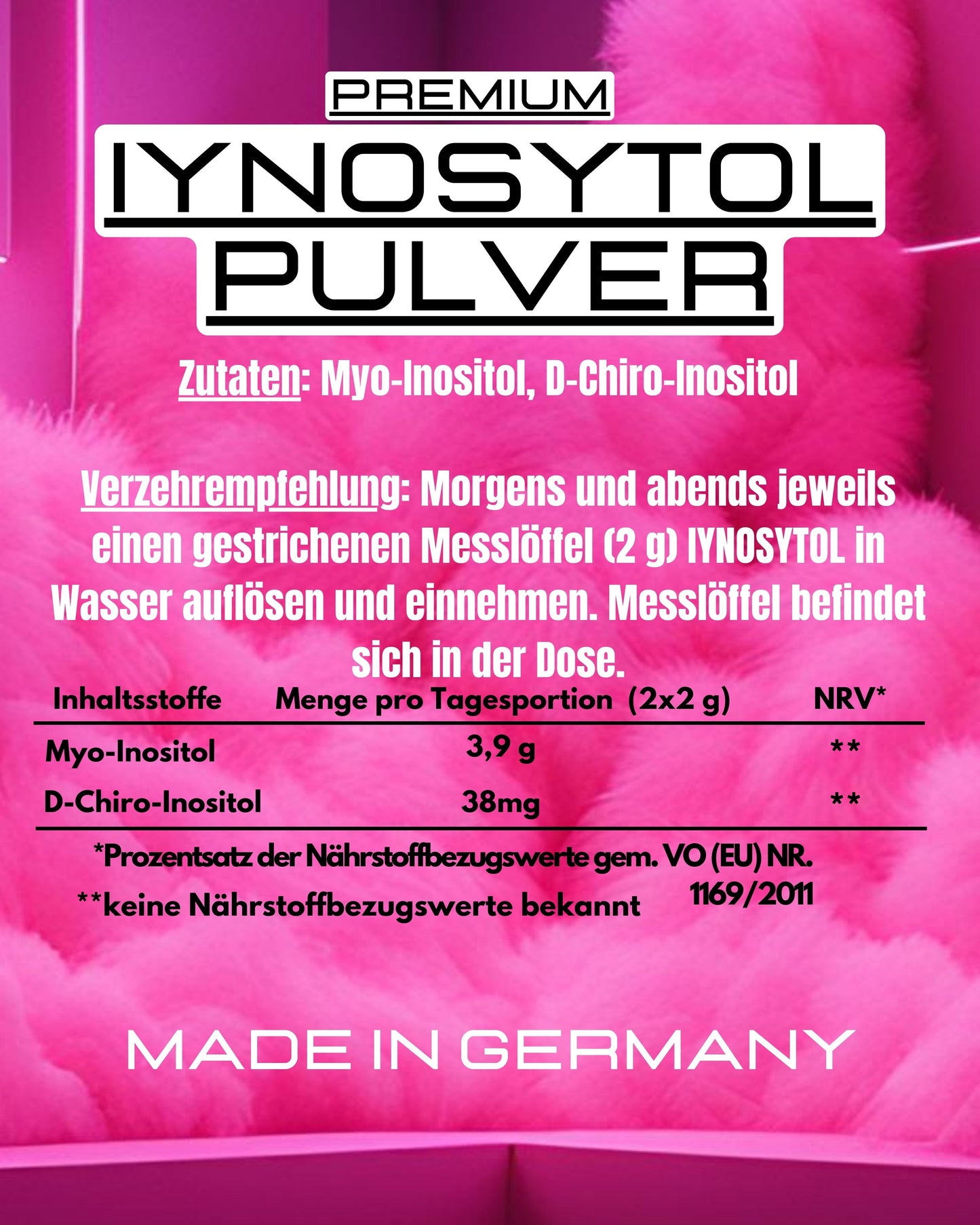 IYNOSYTOL BOX PULVER+*KAPSEL EDITION* MYO+D-CHIRO INOSITOL (4 Monatsvorrat)