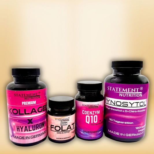 The PINK Bundle Kollagen X Hyaluron+Folat+Q10+Iynosytol