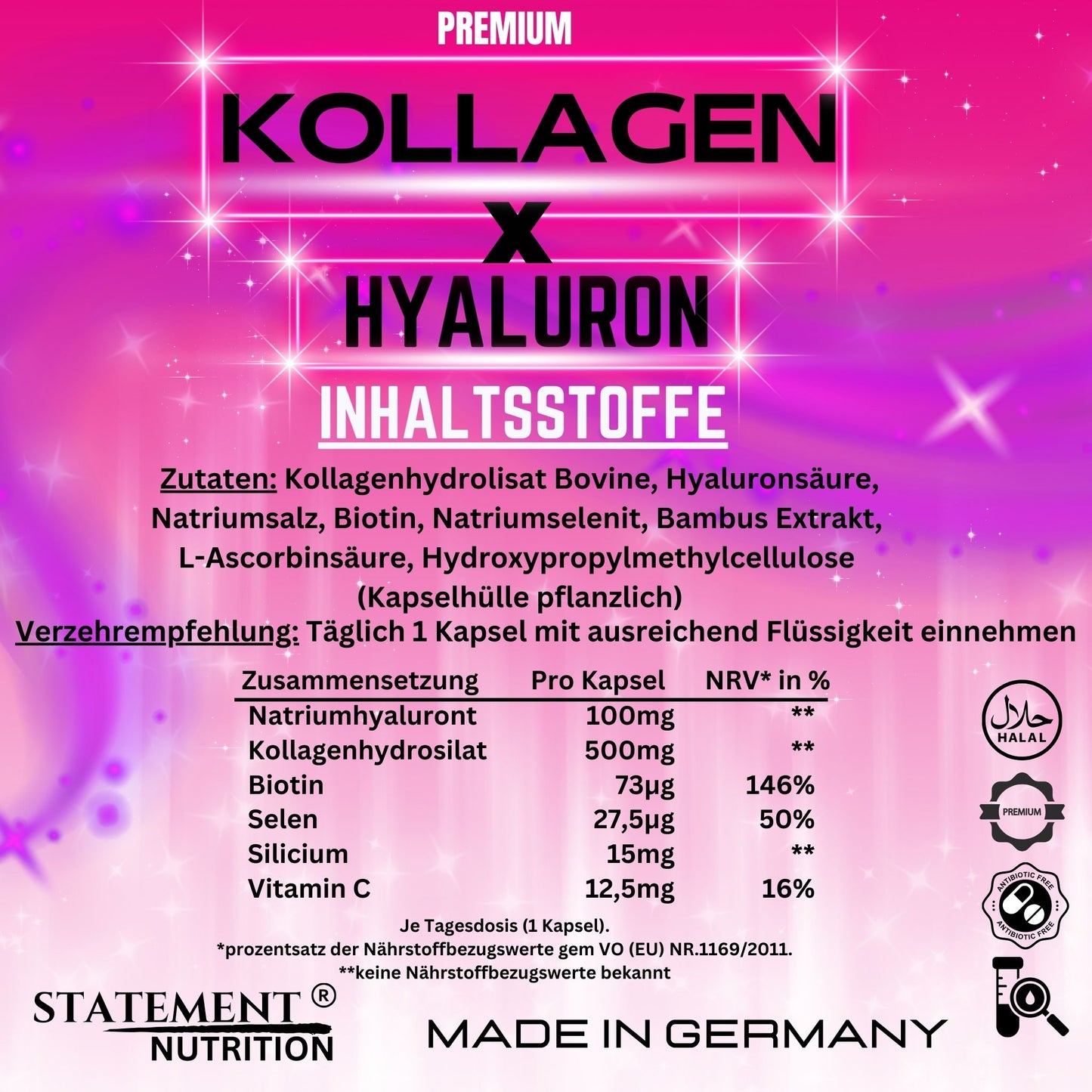 (HALAL) Kollagen X Hyaluron